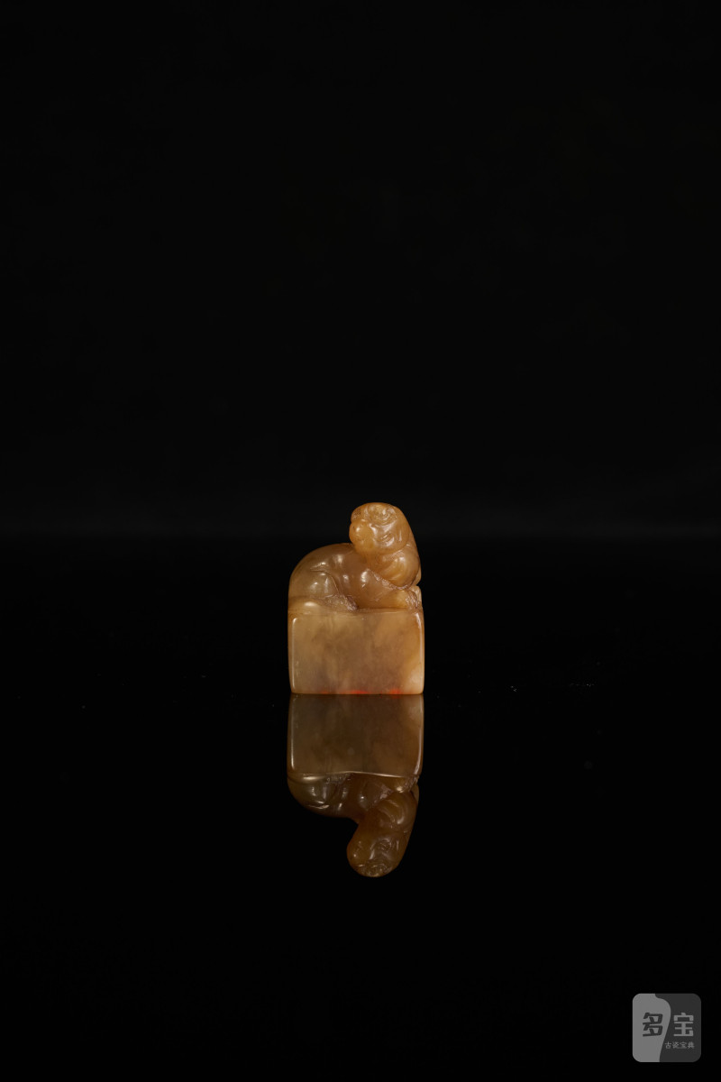 Lot1008 寿山石邓尔雅风格“小黄山馆”印 - 图2